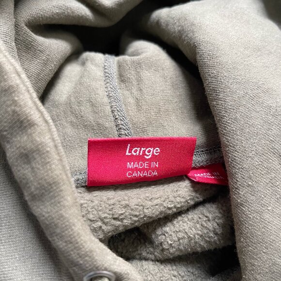 Supreme Cross Box Logo Hooded Sweatshirt - Olive - Picture 4 of 4